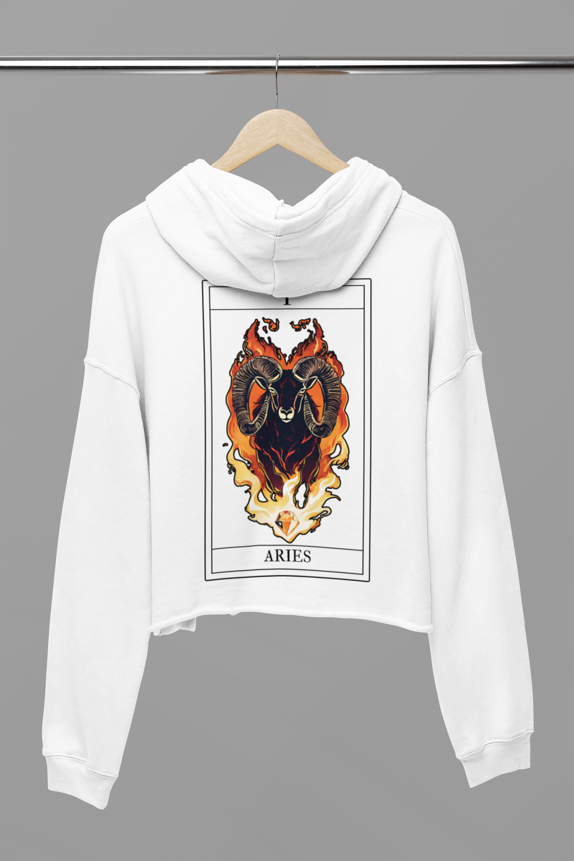 Astro Tarot Cropped Hoodie